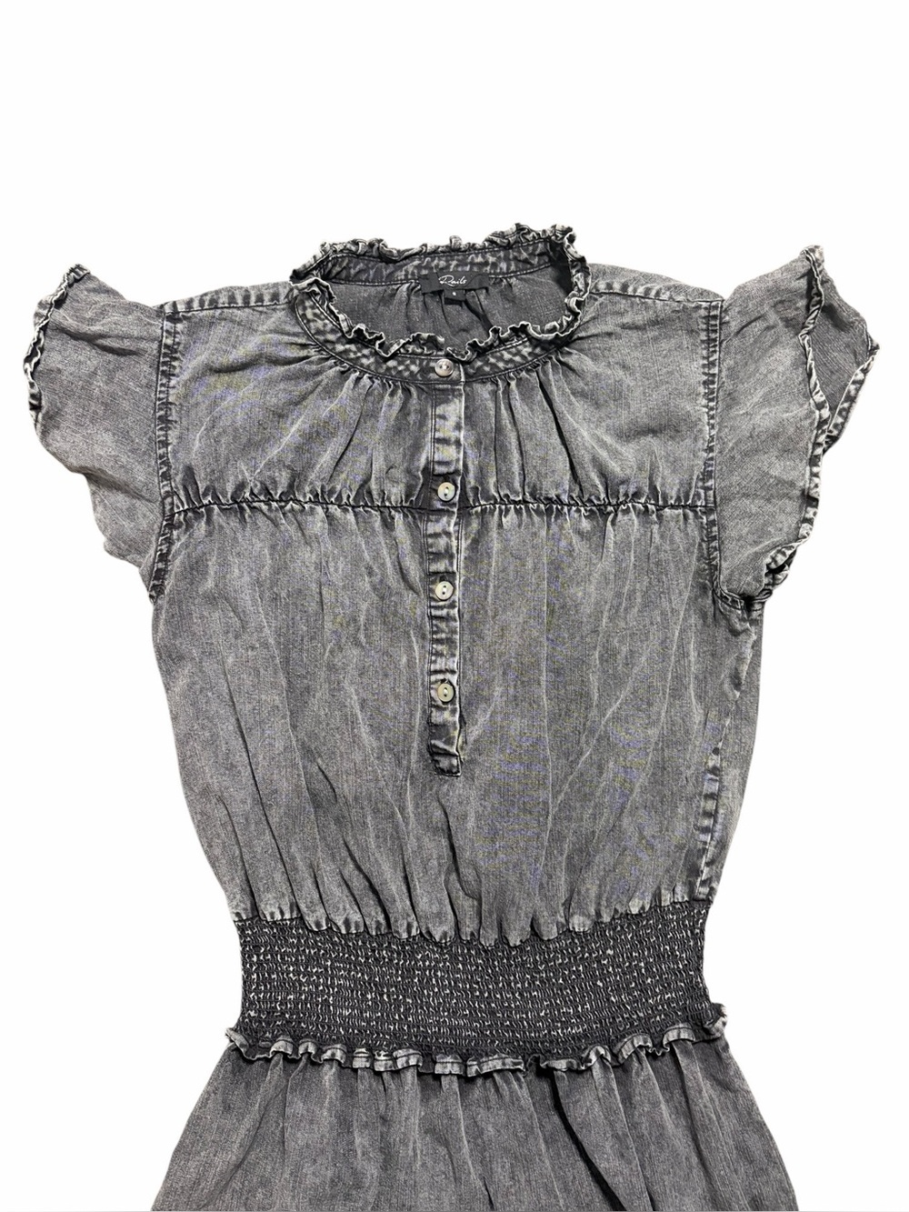 Rails Ladies Amina Mini Dress Black Acid Wash Size Small - Picture 3 of 8